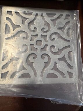 Newport Brass 233-604/26 Elegant Chrome Decorative 6" Square Shower Drain Cover